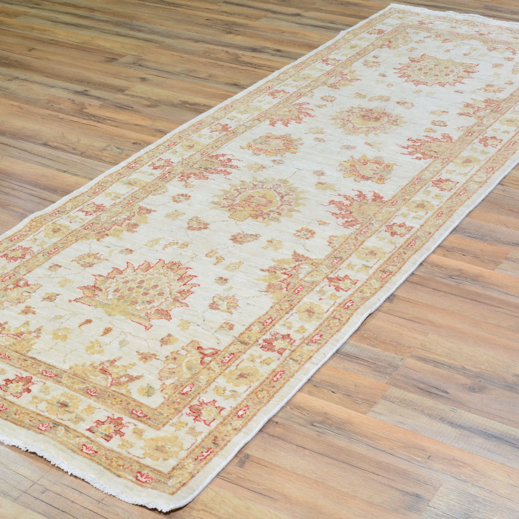 New Peshawar Chobi Oushak Design Handmade Wool Rug (Size 2.9 X 8.1) Cwrsf-1971