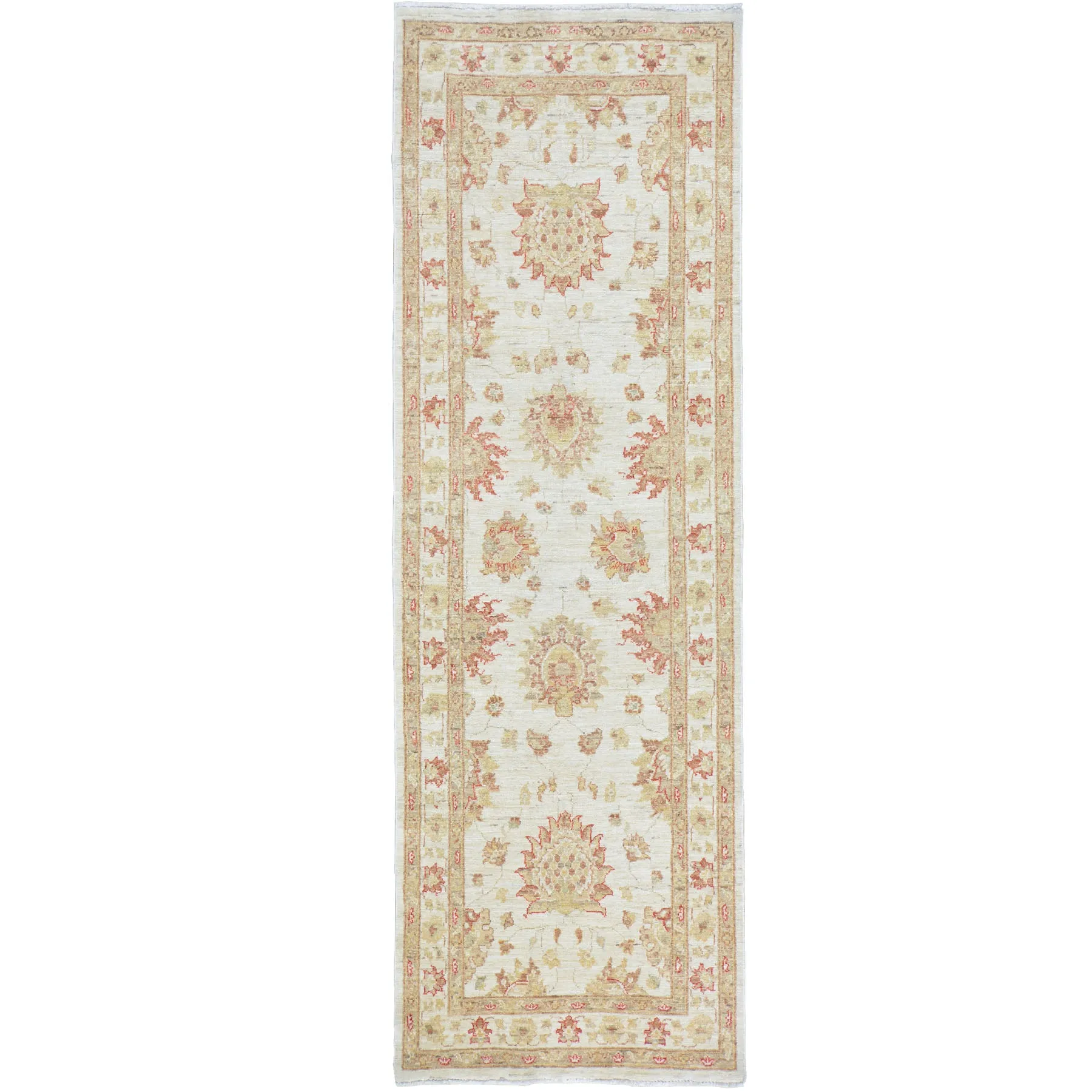 New Peshawar Chobi Oushak Design Handmade Wool Rug (Size 2.9 X 8.1) Cwrsf-1971
