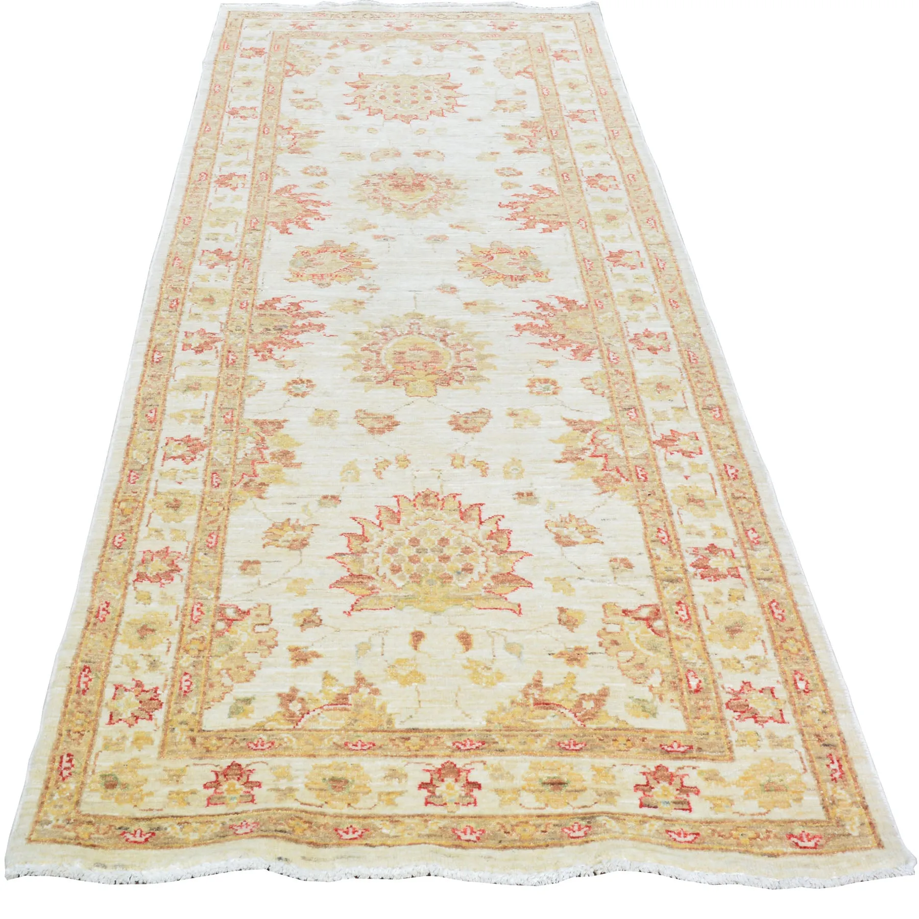 New Peshawar Chobi Oushak Design Handmade Wool Rug (Size 2.9 X 8.1) Cwrsf-1971