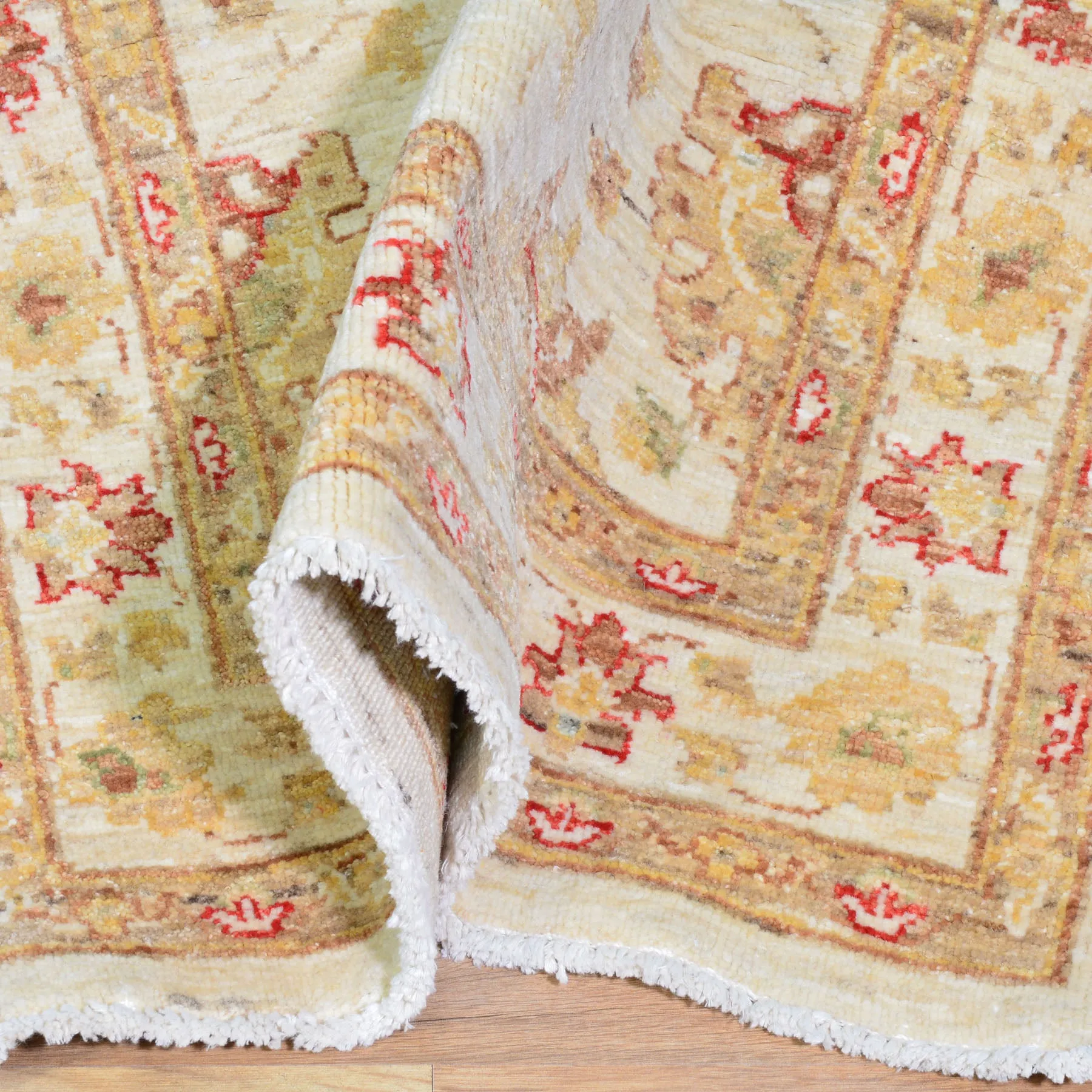 New Peshawar Chobi Oushak Design Handmade Wool Rug (Size 2.9 X 8.1) Cwrsf-1971