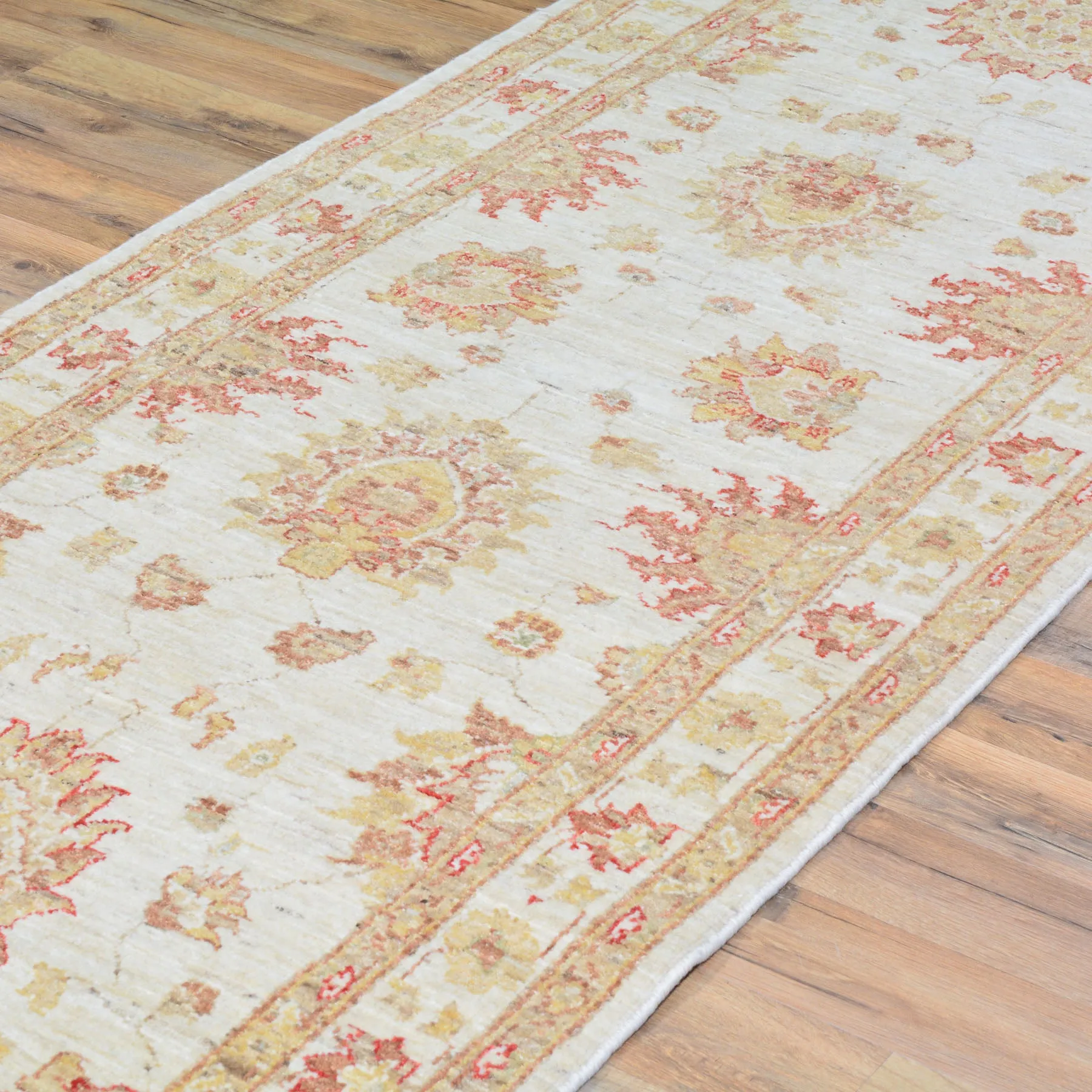 New Peshawar Chobi Oushak Design Handmade Wool Rug (Size 2.9 X 8.1) Cwrsf-1971