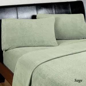 New Queen Microplush sheet set in Sage! Ultra Cozy! Deep Pocket up to 18 inches!