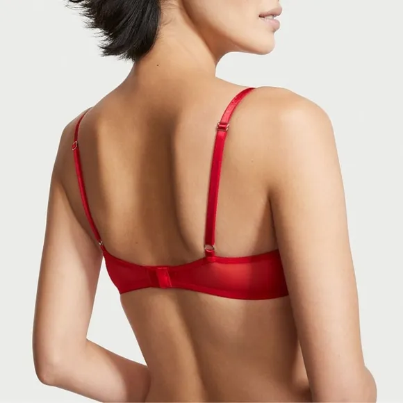 New!! VICTORIA'S SECRET- Wicked Unlined Bow Balconette Bra