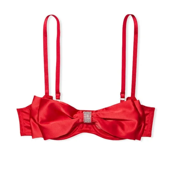 New!! VICTORIA'S SECRET- Wicked Unlined Bow Balconette Bra