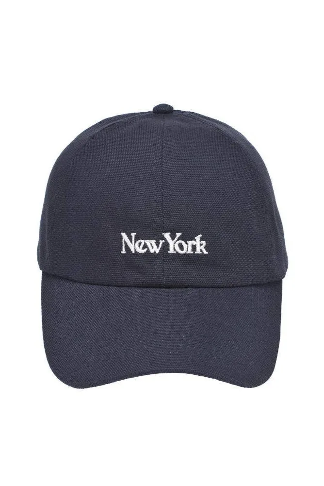 New York Embroidered Hat Baseball Cap: Navy