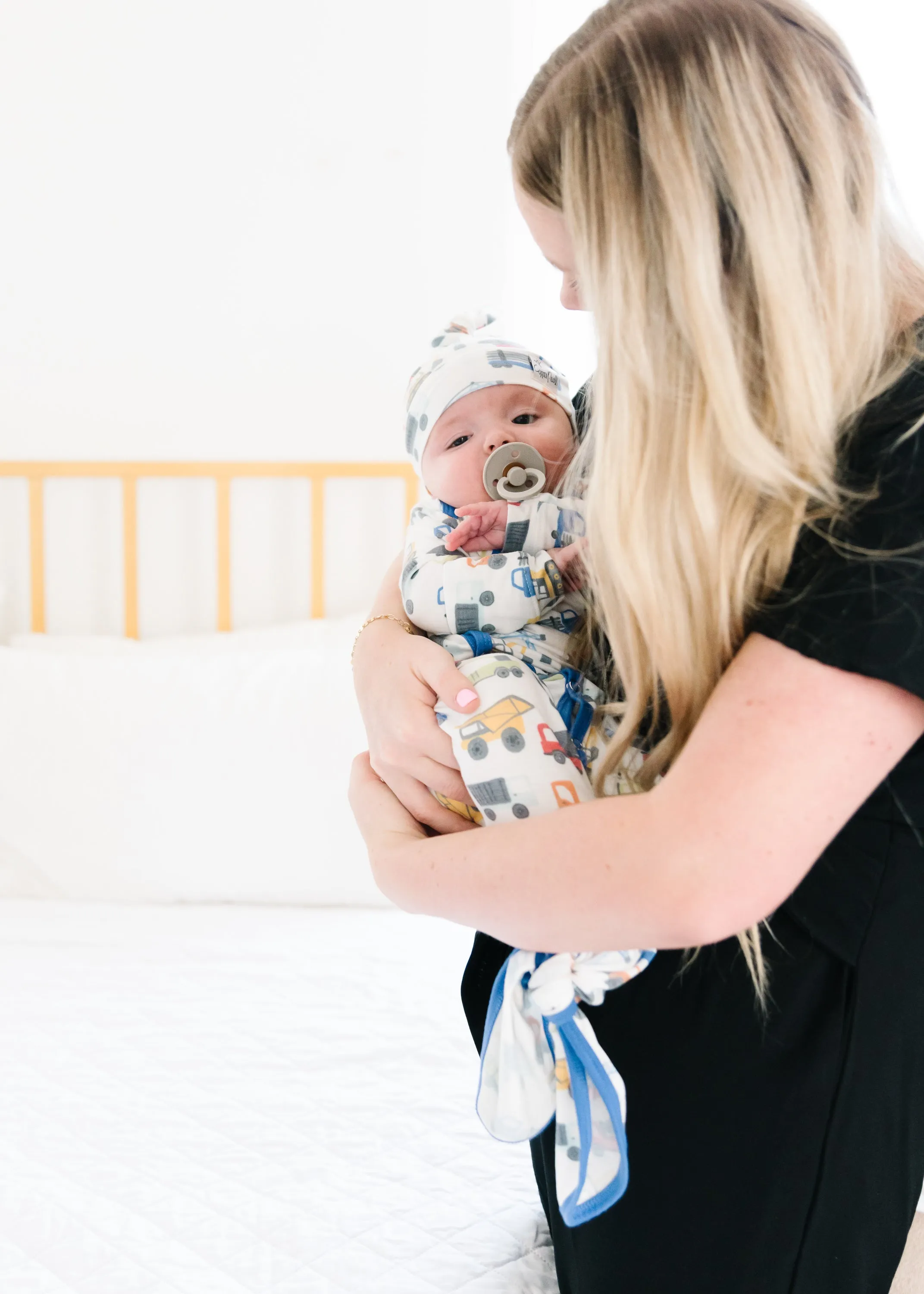 Newborn Knotted Gown - Diesel