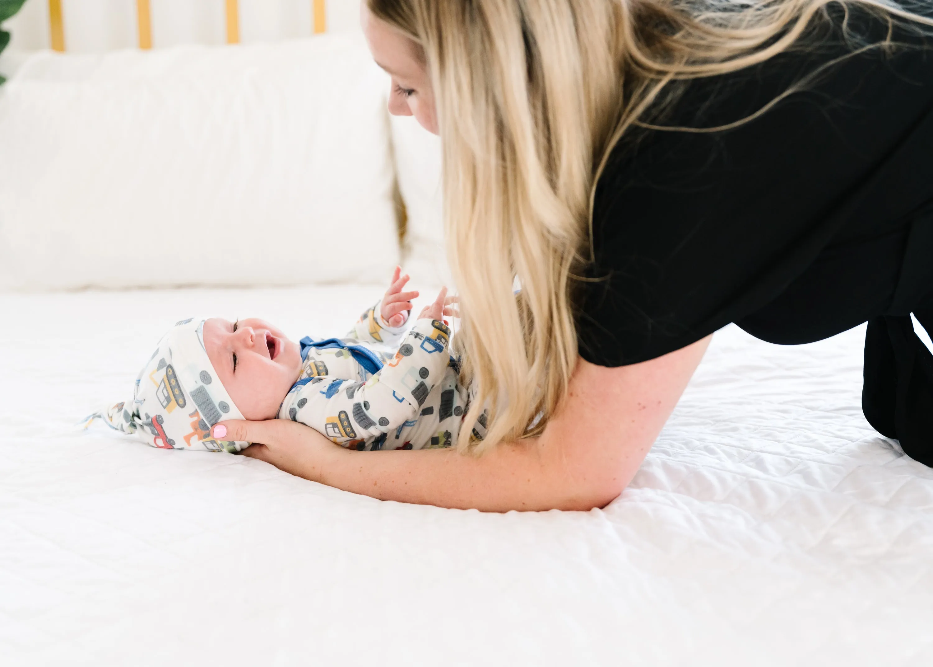 Newborn Knotted Gown - Diesel