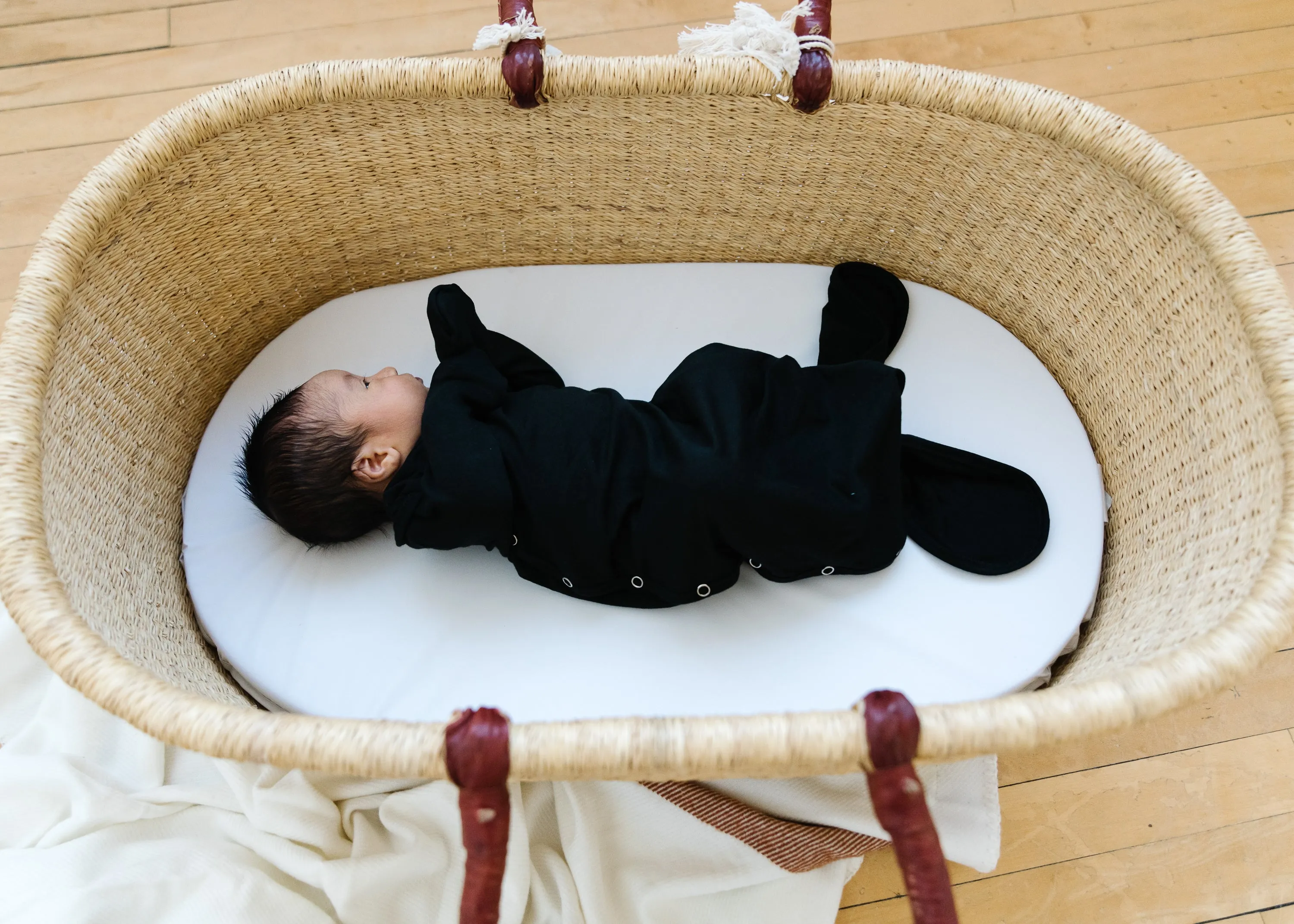 Newborn Knotted Gown - Midnight