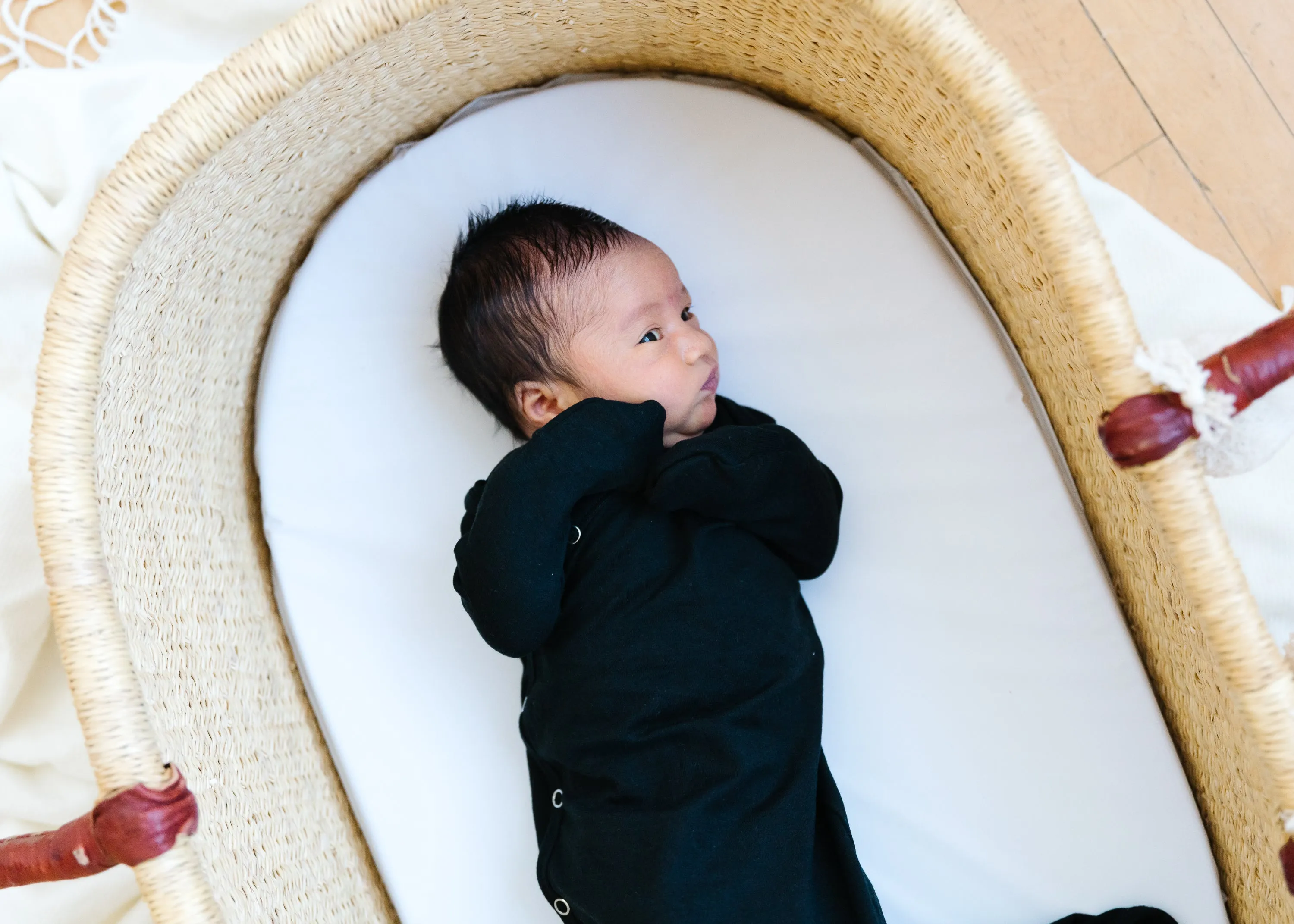Newborn Knotted Gown - Midnight