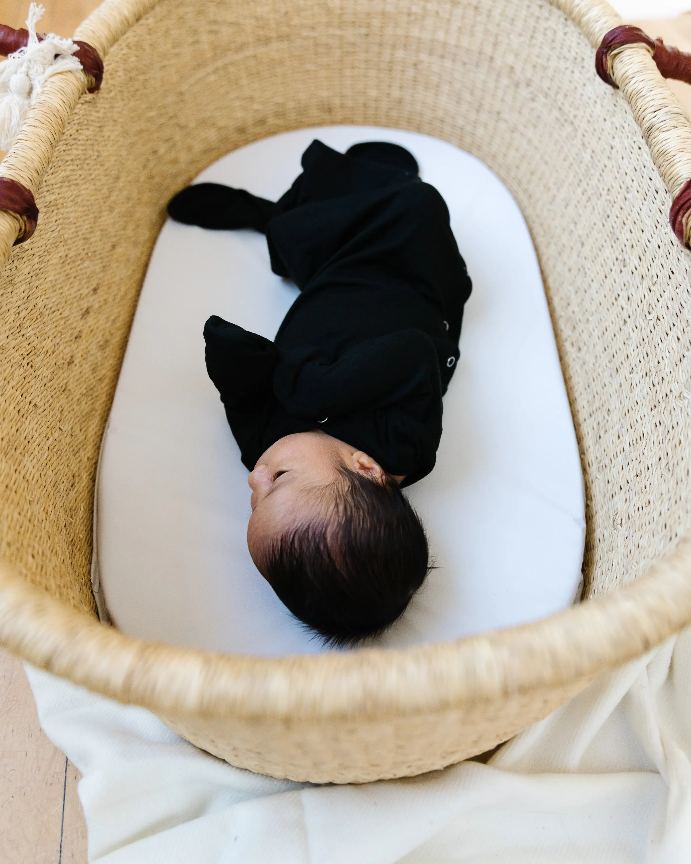 Newborn Knotted Gown - Midnight