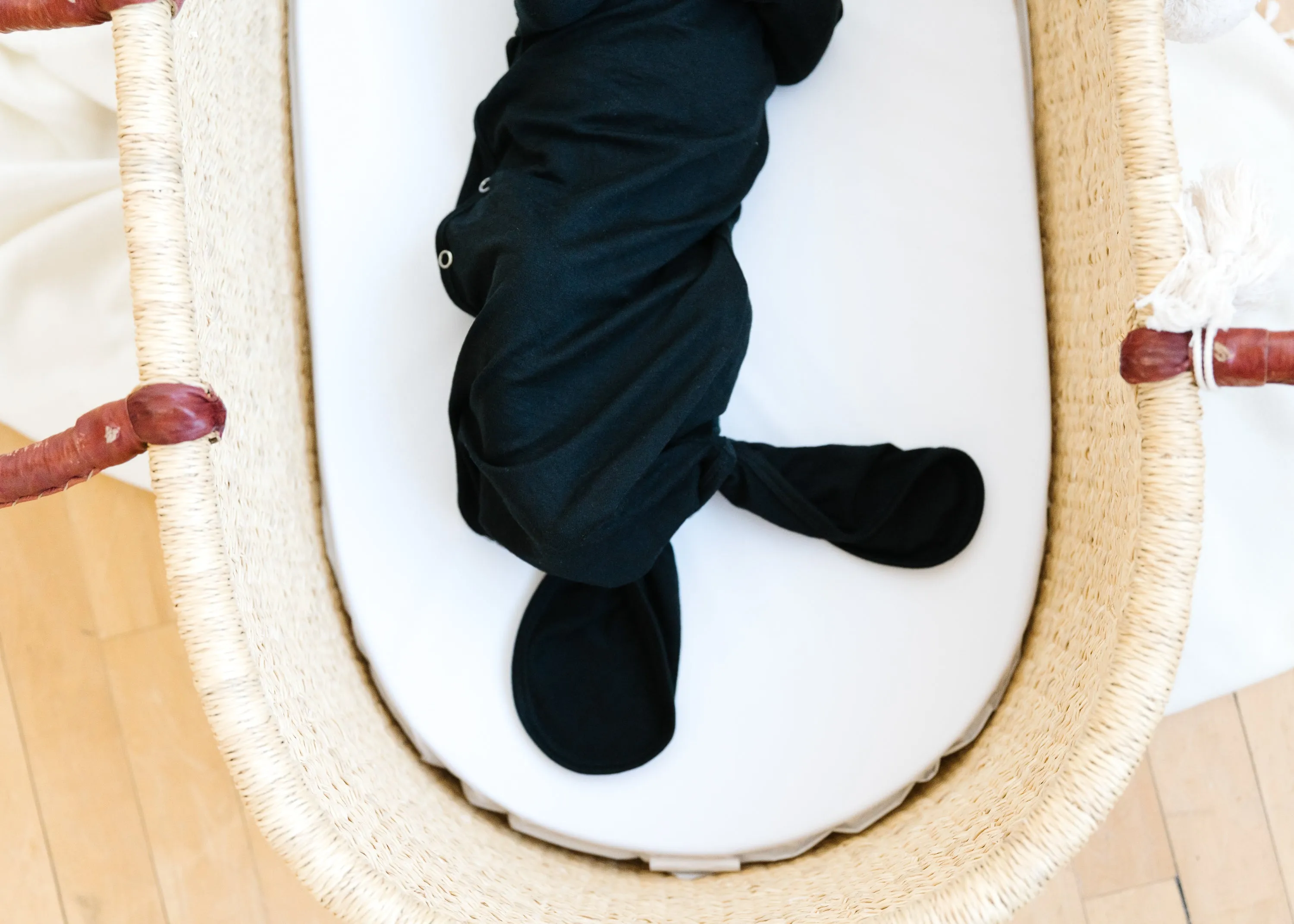 Newborn Knotted Gown - Midnight