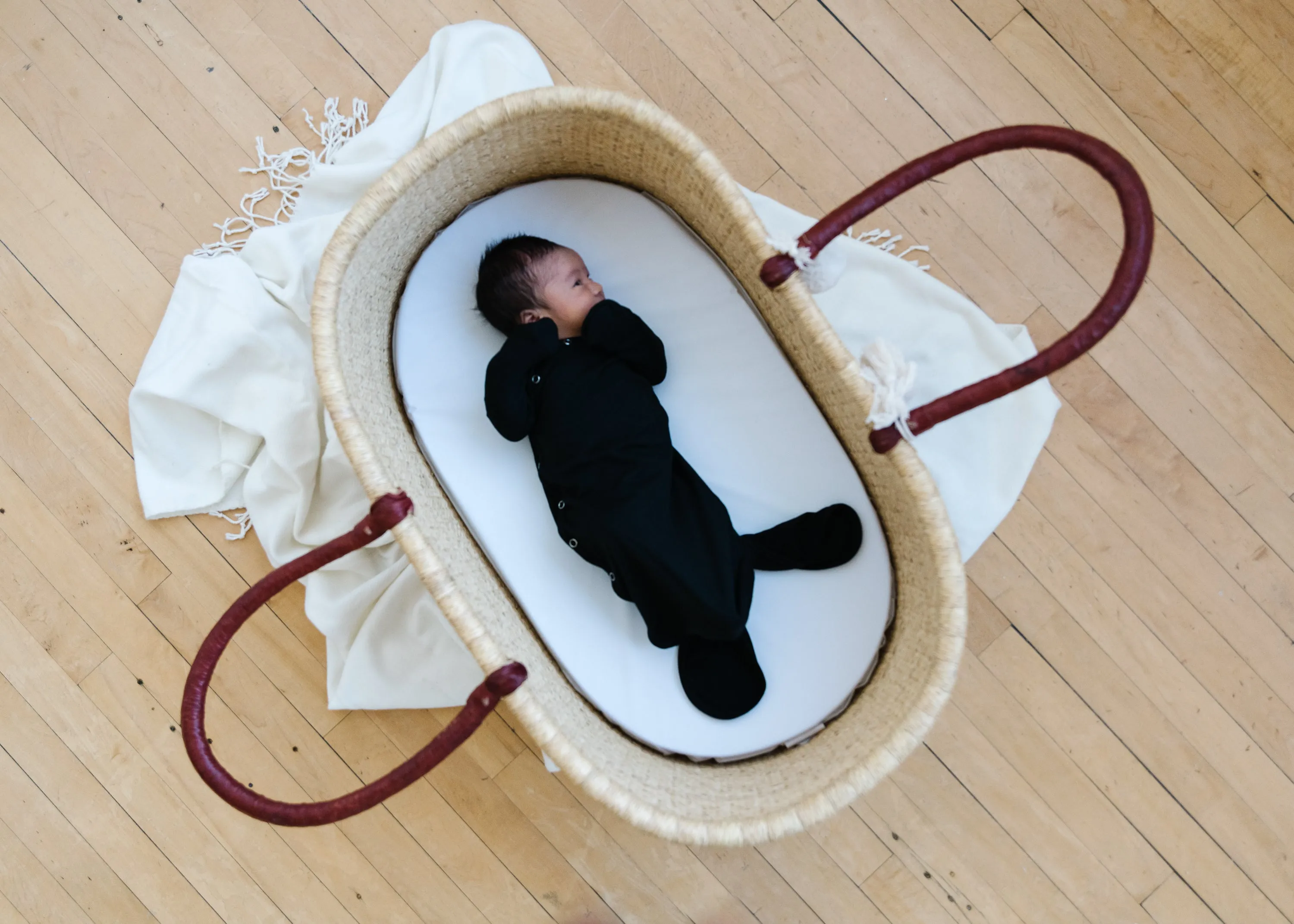 Newborn Knotted Gown - Midnight