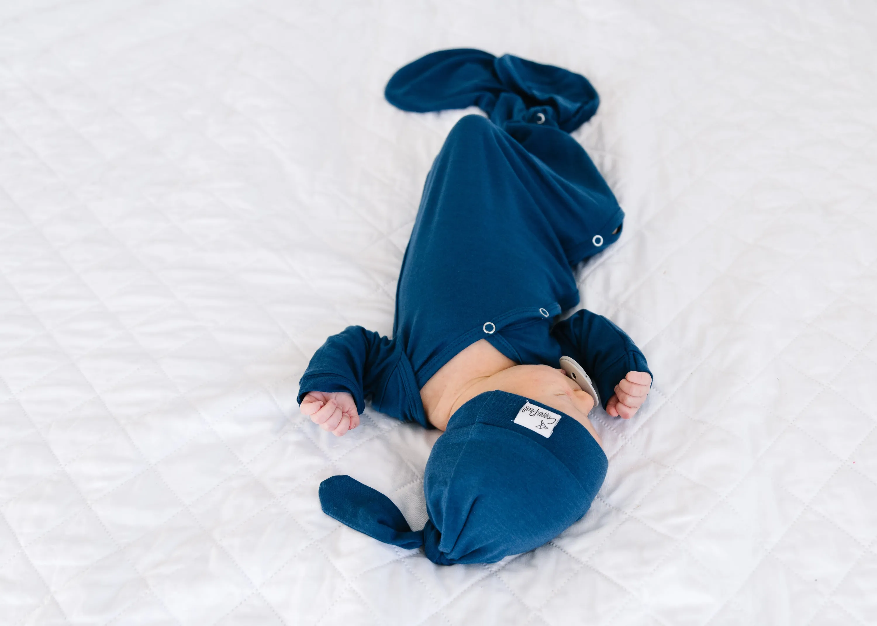 Newborn Knotted Gown - River