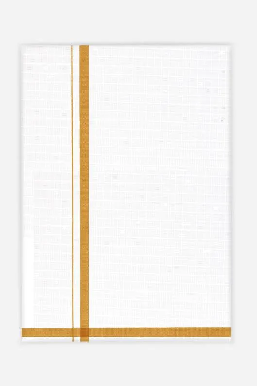 Nikon - Mustard Yellow Single Layered Dhoti For Men | Uathayam