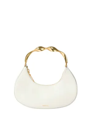 Nixi Twist Handle Hobo Bag | Ivory