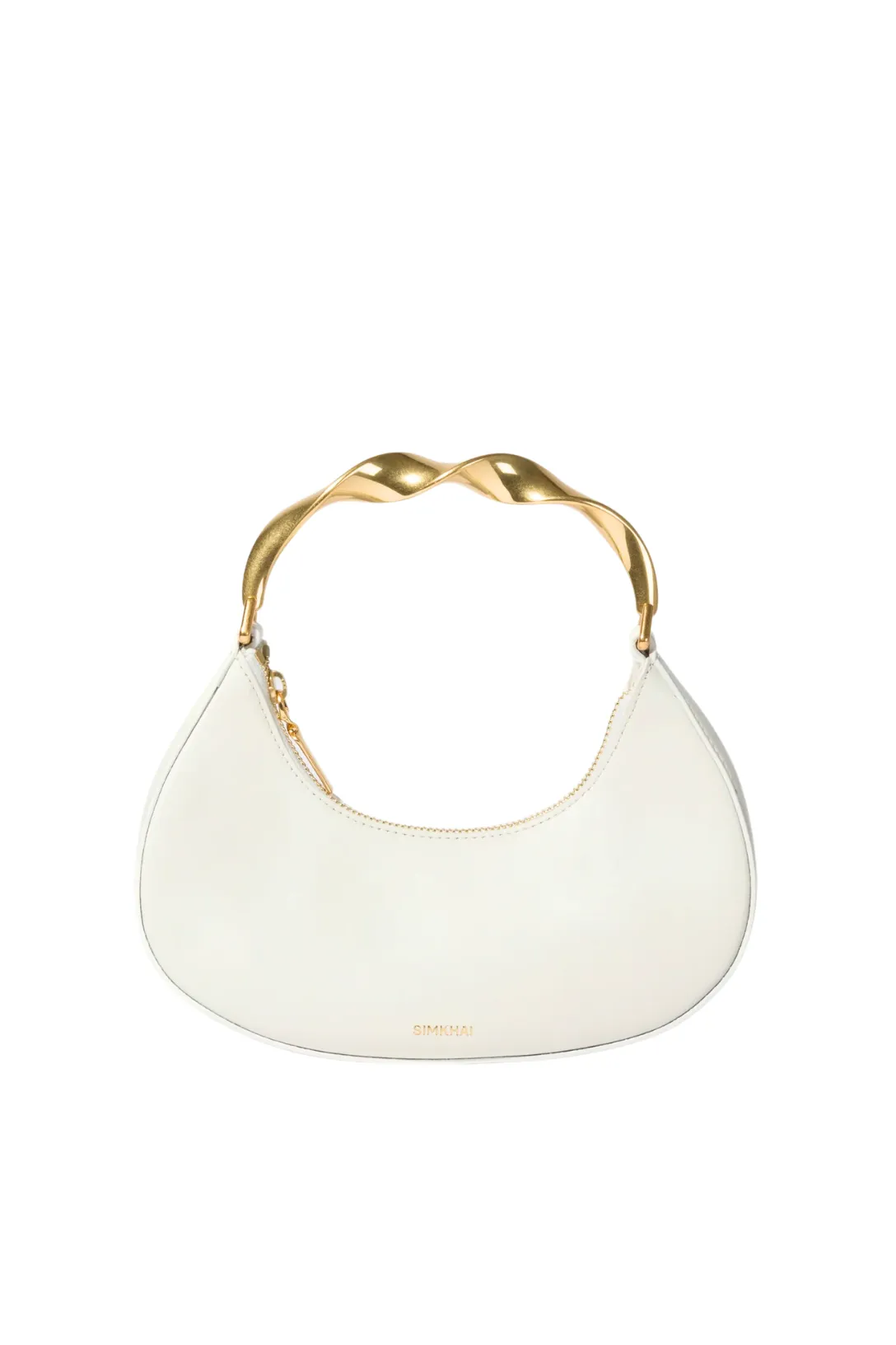 Nixi Twist Handle Hobo Bag | Ivory