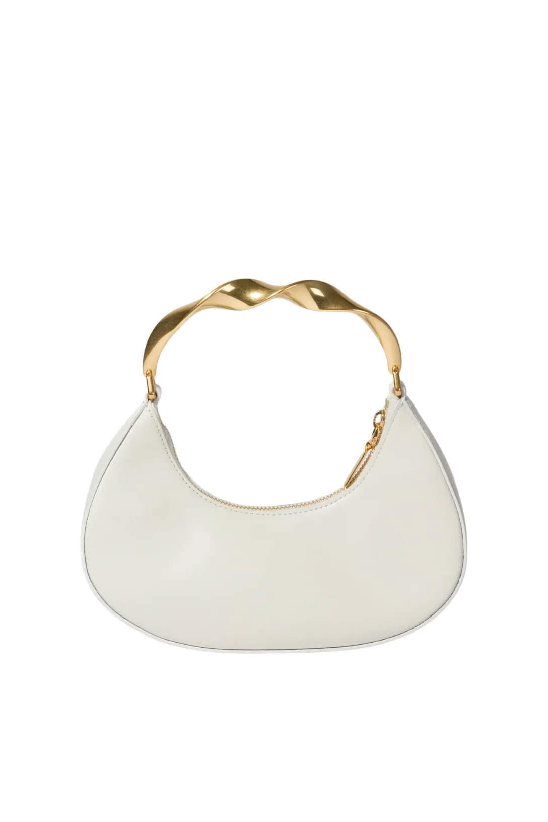 Nixi Twist Handle Hobo Bag | Ivory