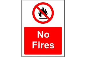 No Fires sign