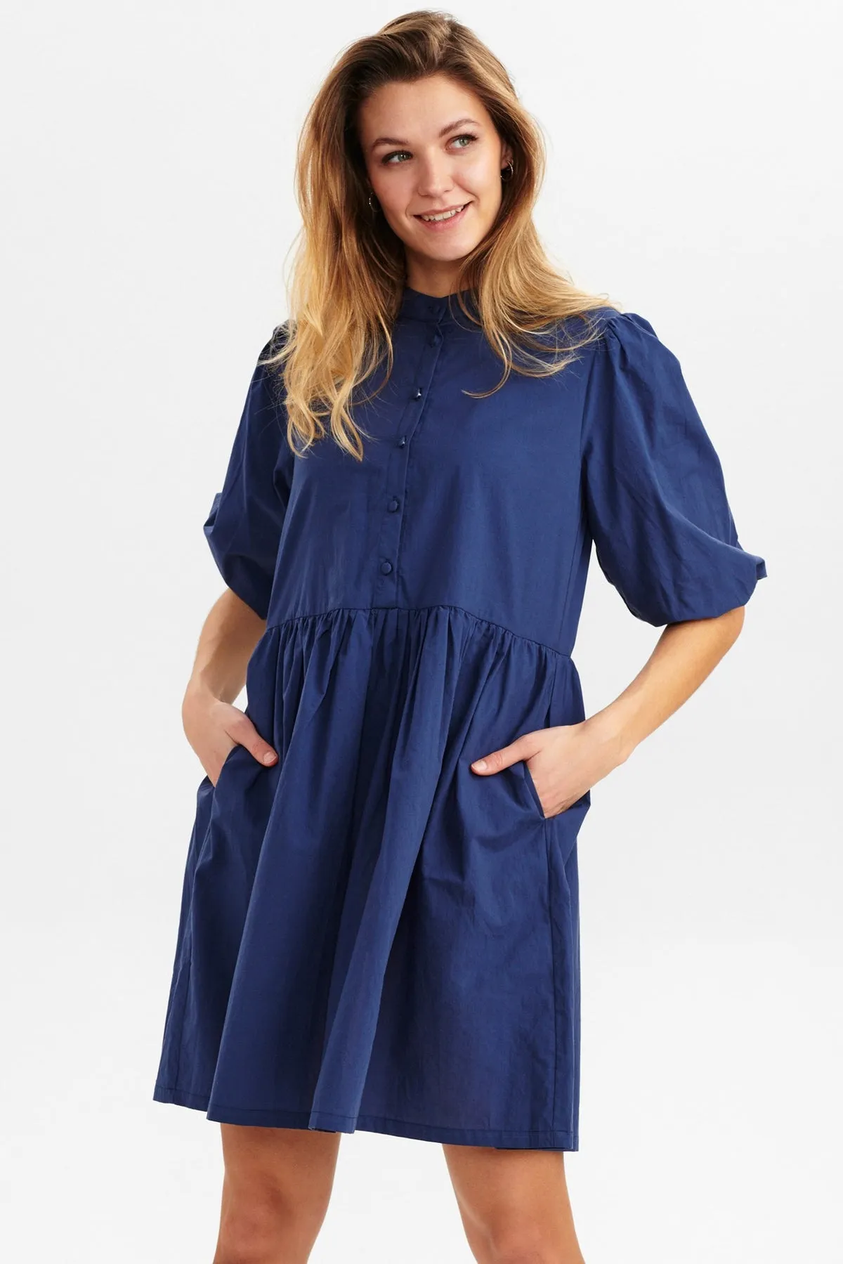 Numph Nuska Dress in Dark Sapphire