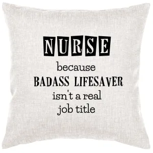 Nurse Job Title Pillow Cover
