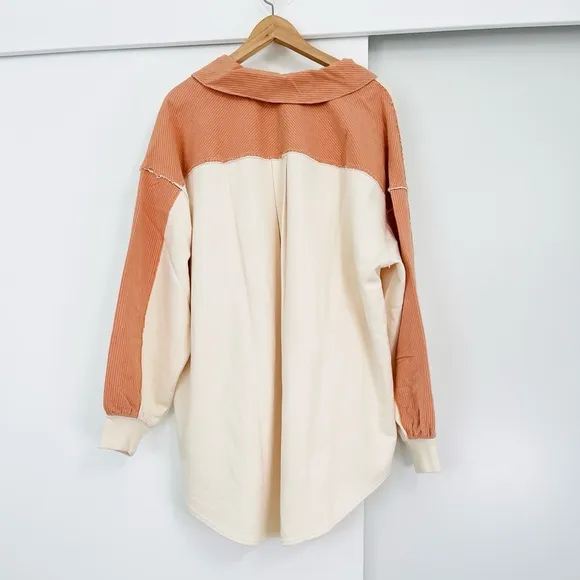 NWOT Free People Madeleine Oversized Sweatshirt Pullover Sweater Size XS