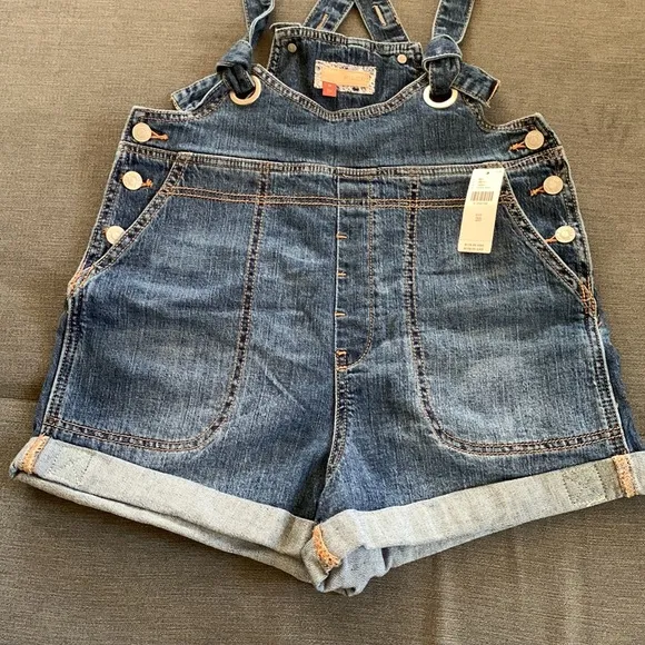 NWT Anthropologie Plicro Slouchy Overall Shorts