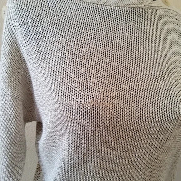 NWT Joie Gadelle Boatneck Off Shoulder Pullover Slouchy Sweater S Beige