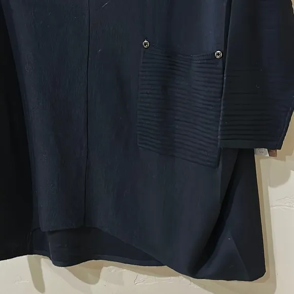 NWT Kerisma Raven slouchy knit sweater pocket V neck Black MSRP$87