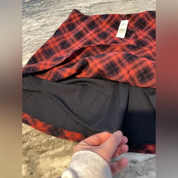 NWT! Loft Pull On Plaid Skirt