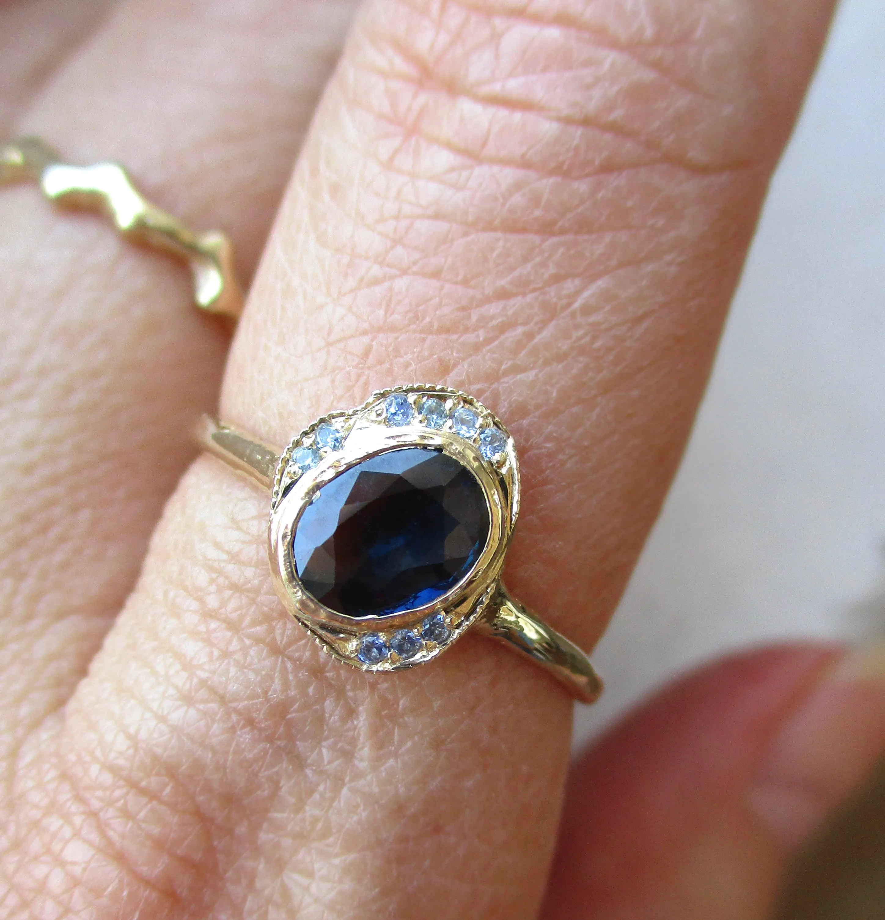 Oasis Blue Sapphire Ring