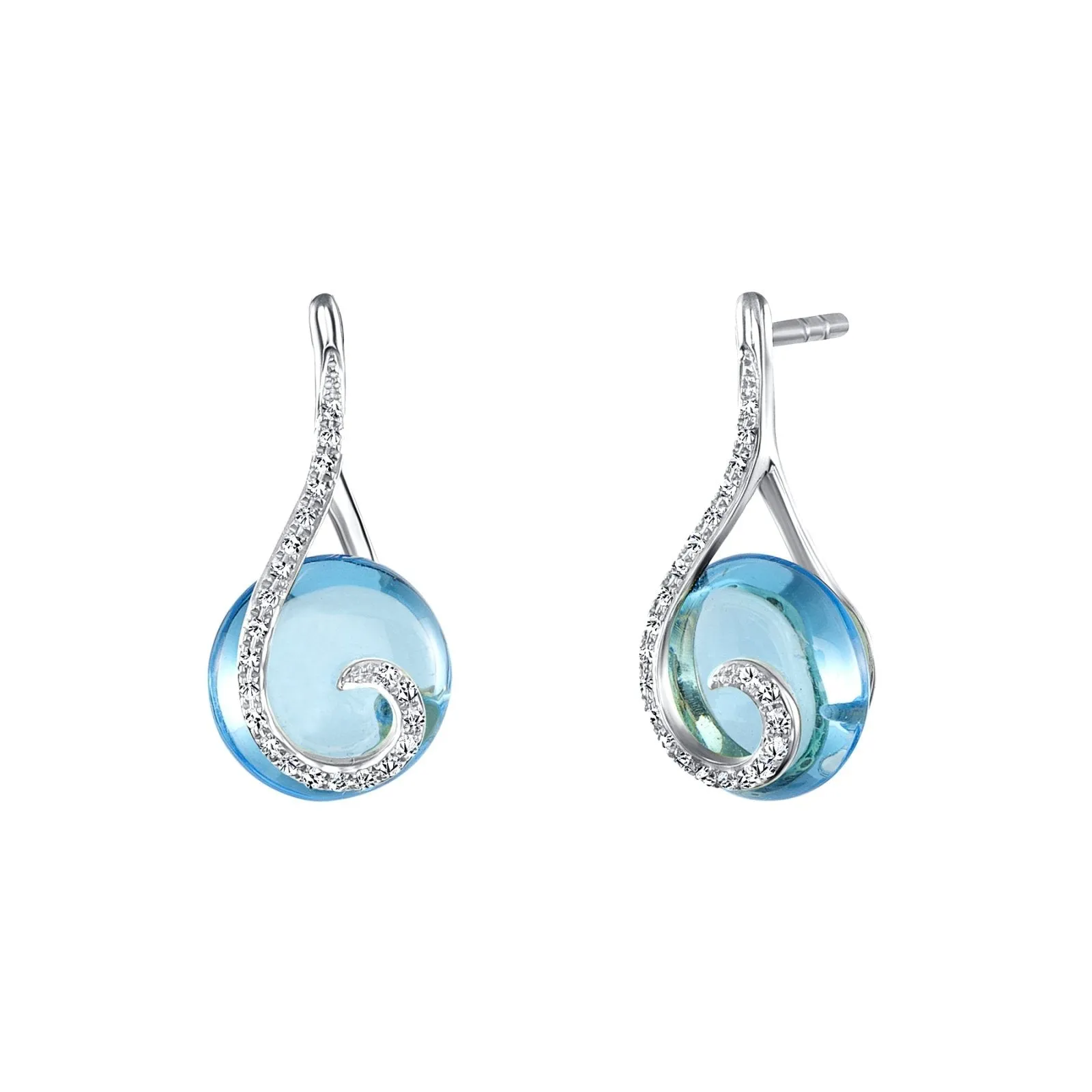 Oceania Swiss Blue Topaz Earrings