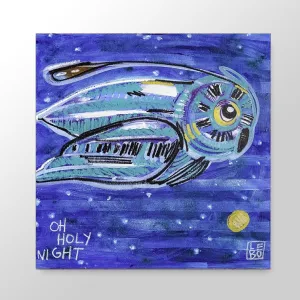 Oh Holy Night - Lebo Brushed Aluminum Artbond