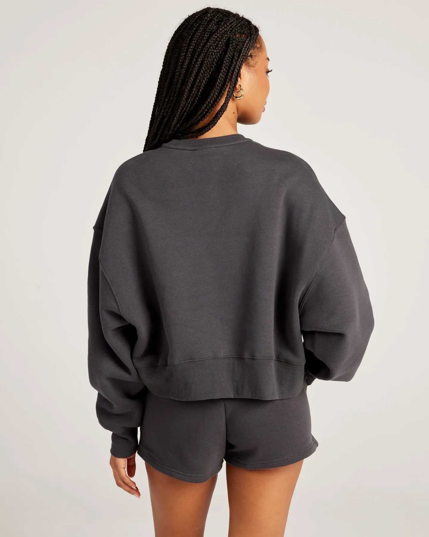 Omni Relaxed Crewneck - Charcoal