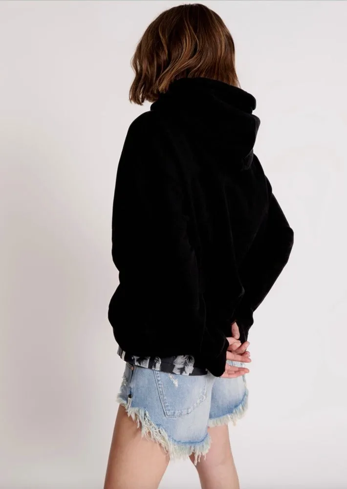 One Teaspoon OTS Twisted Hoody Black