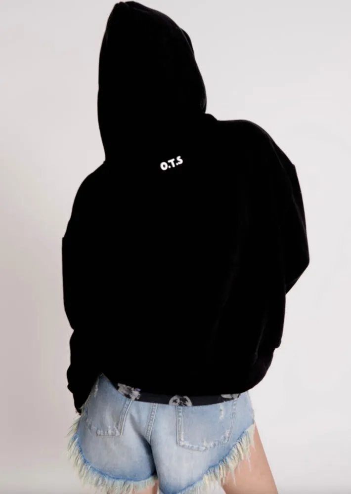 One Teaspoon OTS Twisted Hoody Black