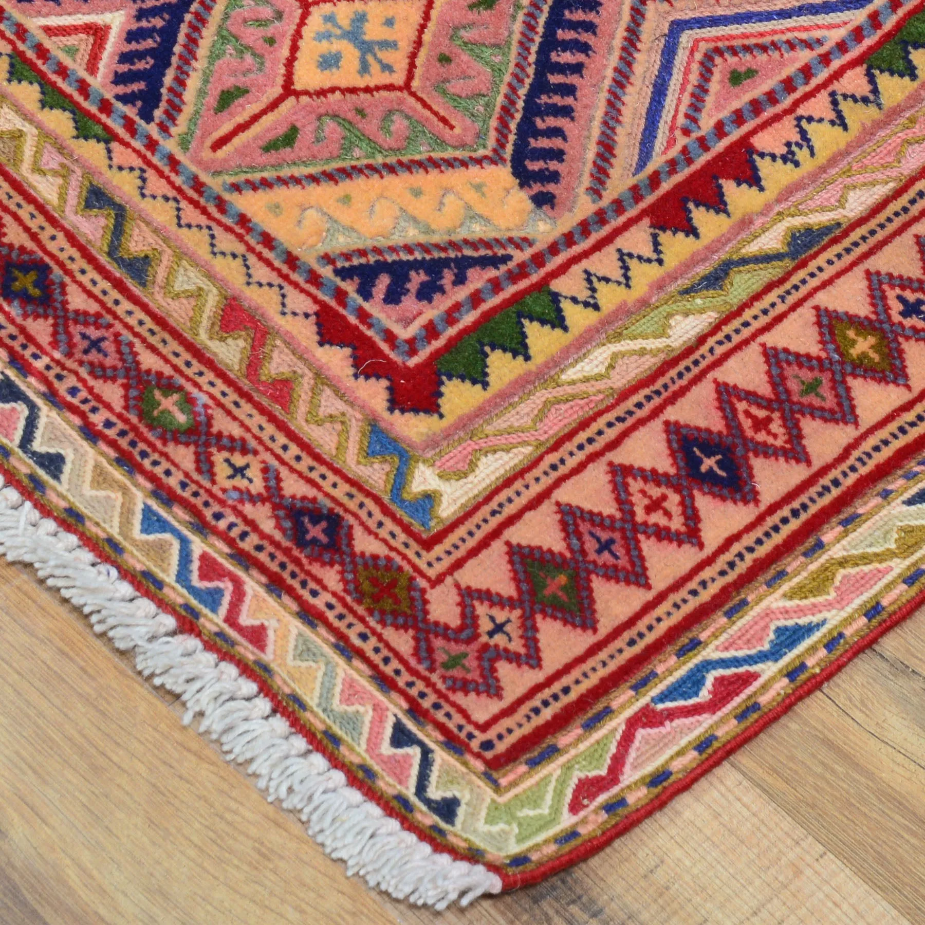 Oriental Multi-Weave Tribal Sumak Handmade 100% Wool Rug (Size 2.4 X 10.8) Cwral-8787
