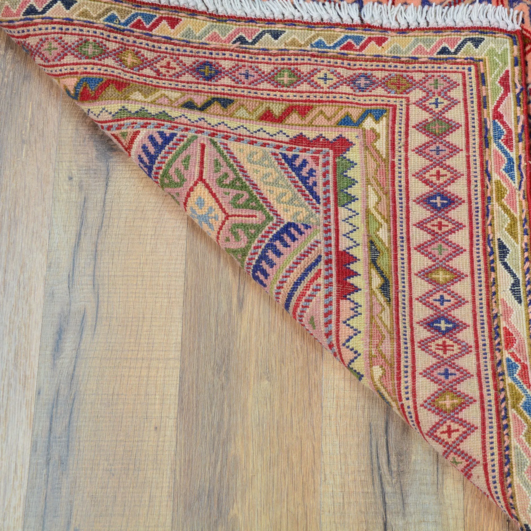 Oriental Multi-Weave Tribal Sumak Handmade 100% Wool Rug (Size 2.4 X 10.8) Cwral-8787
