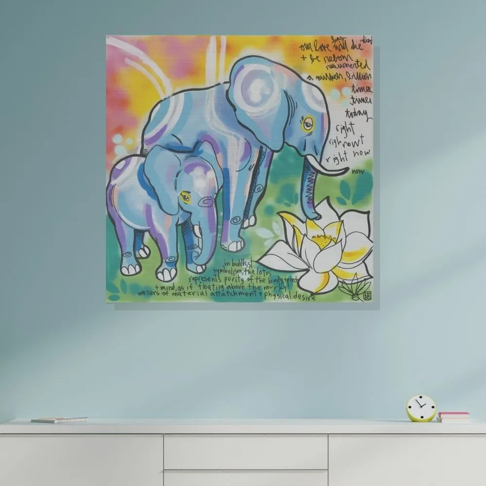 Our Love Will Die and Be Reborn - Lebo Brushed Aluminum Artbond