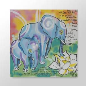 Our Love Will Die and Be Reborn - Lebo Brushed Aluminum Artbond