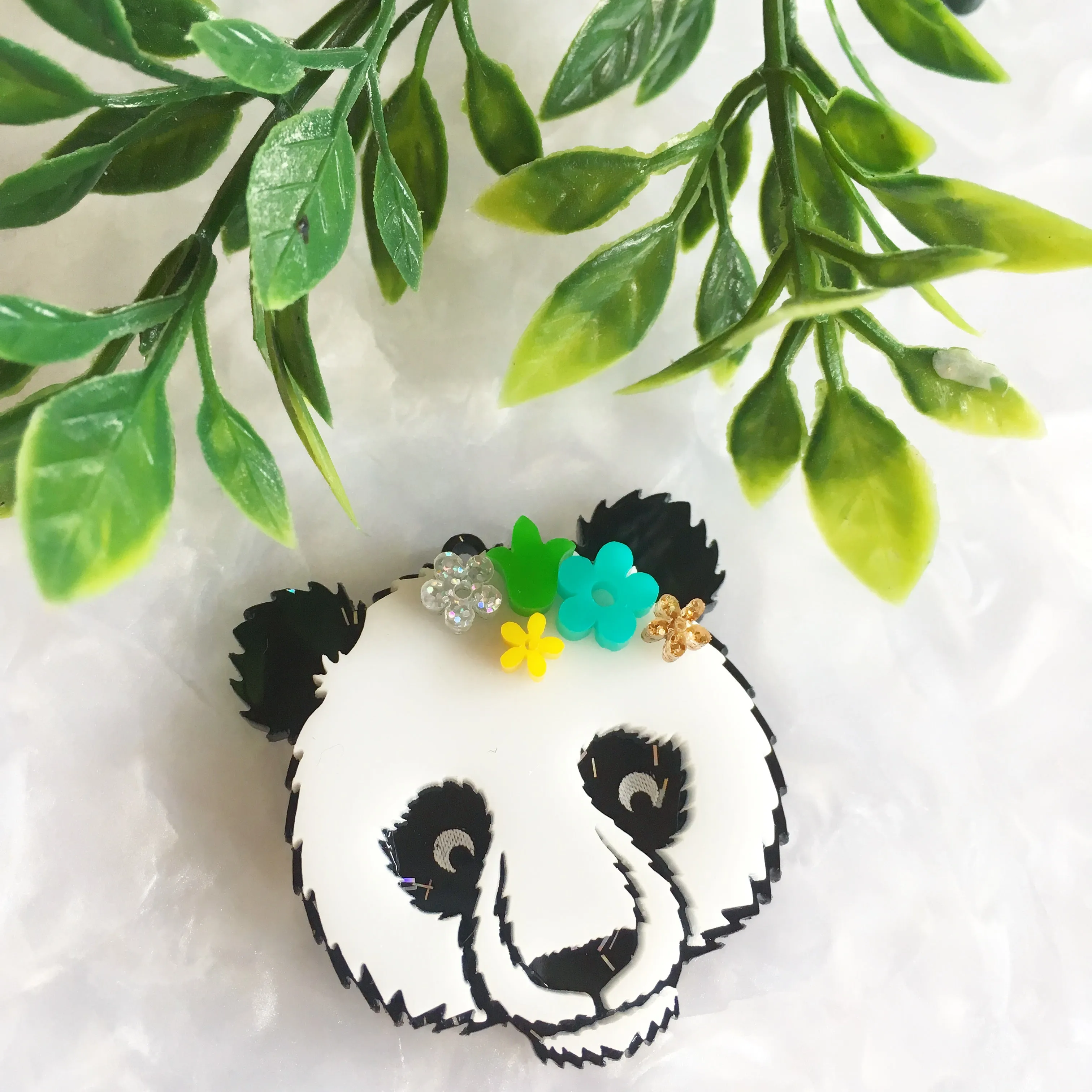 Panda bears / 12 Pieces, 50mm