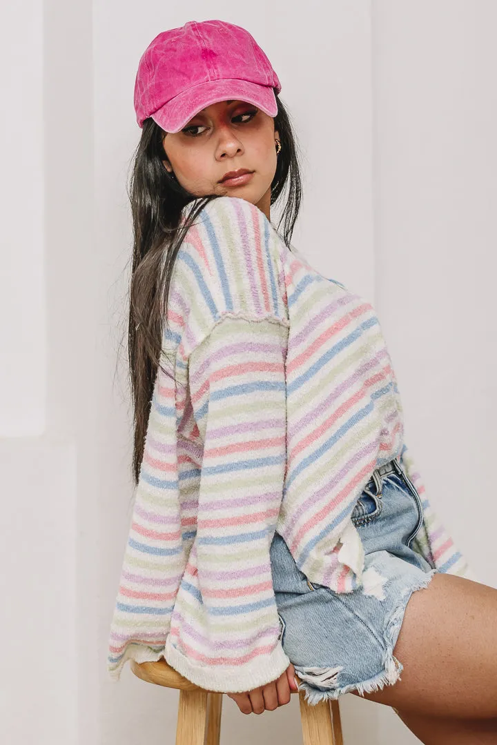 Pastel Parade Stripe Sweater