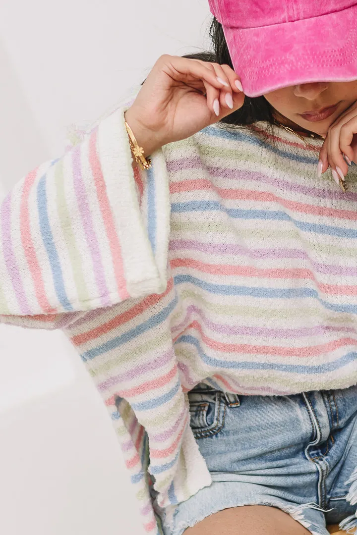 Pastel Parade Stripe Sweater