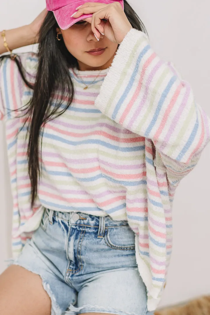 Pastel Parade Stripe Sweater