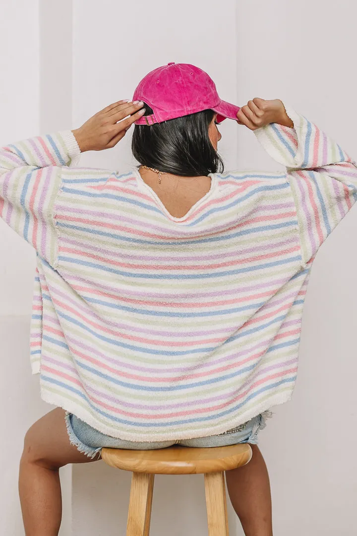 Pastel Parade Stripe Sweater