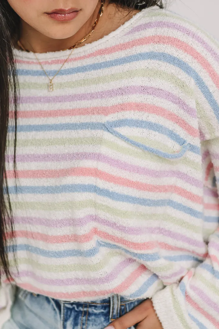 Pastel Parade Stripe Sweater