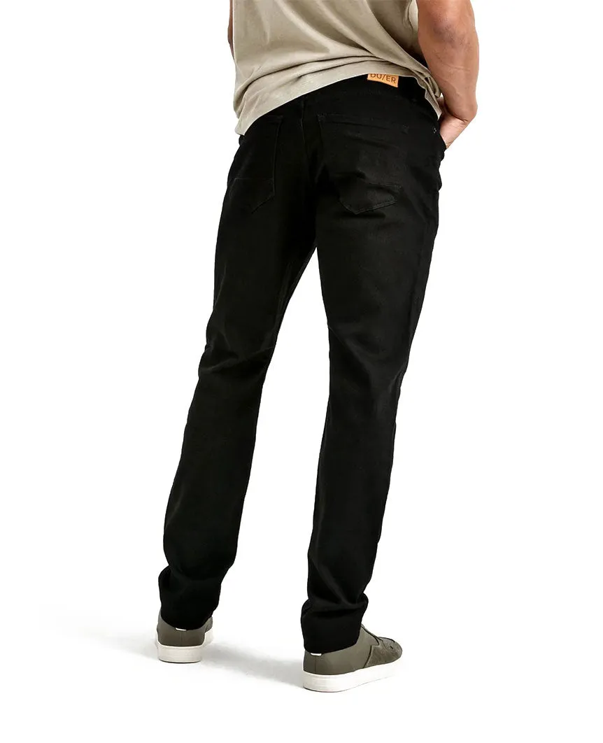 Performance Denim Relaxed Tapered Black