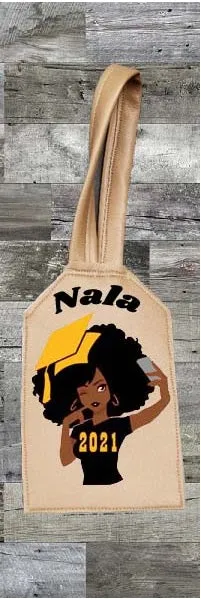 Personalized 2021 graduation luggage tag/carry on bag tag