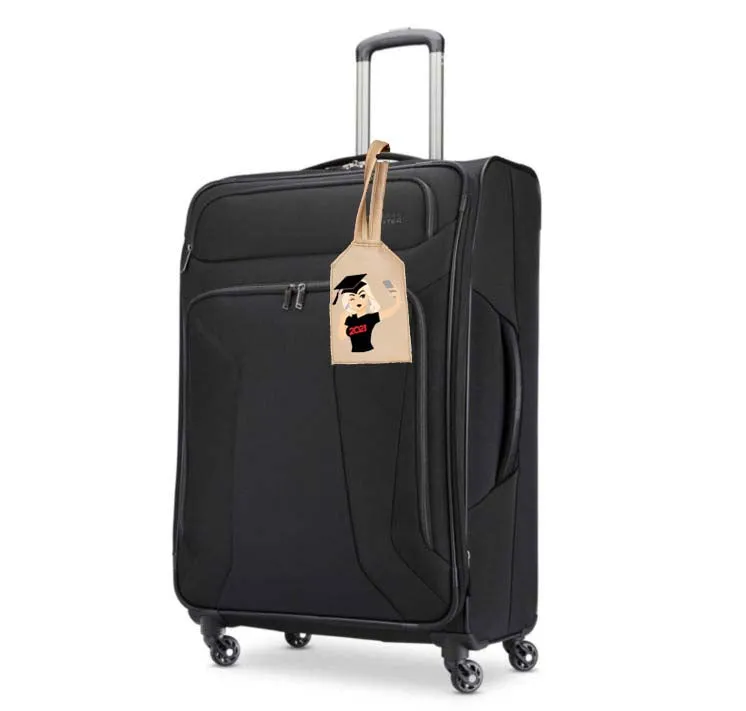 Personalized 2021 graduation luggage tag/carry on bag tag