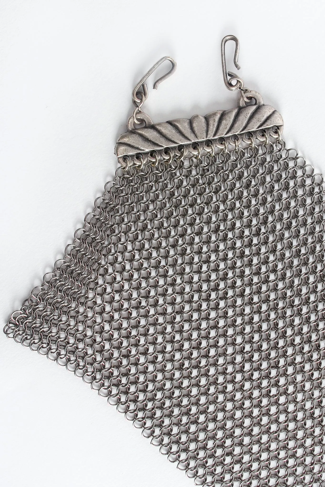 Pewter Mesh Layered Choker Collar