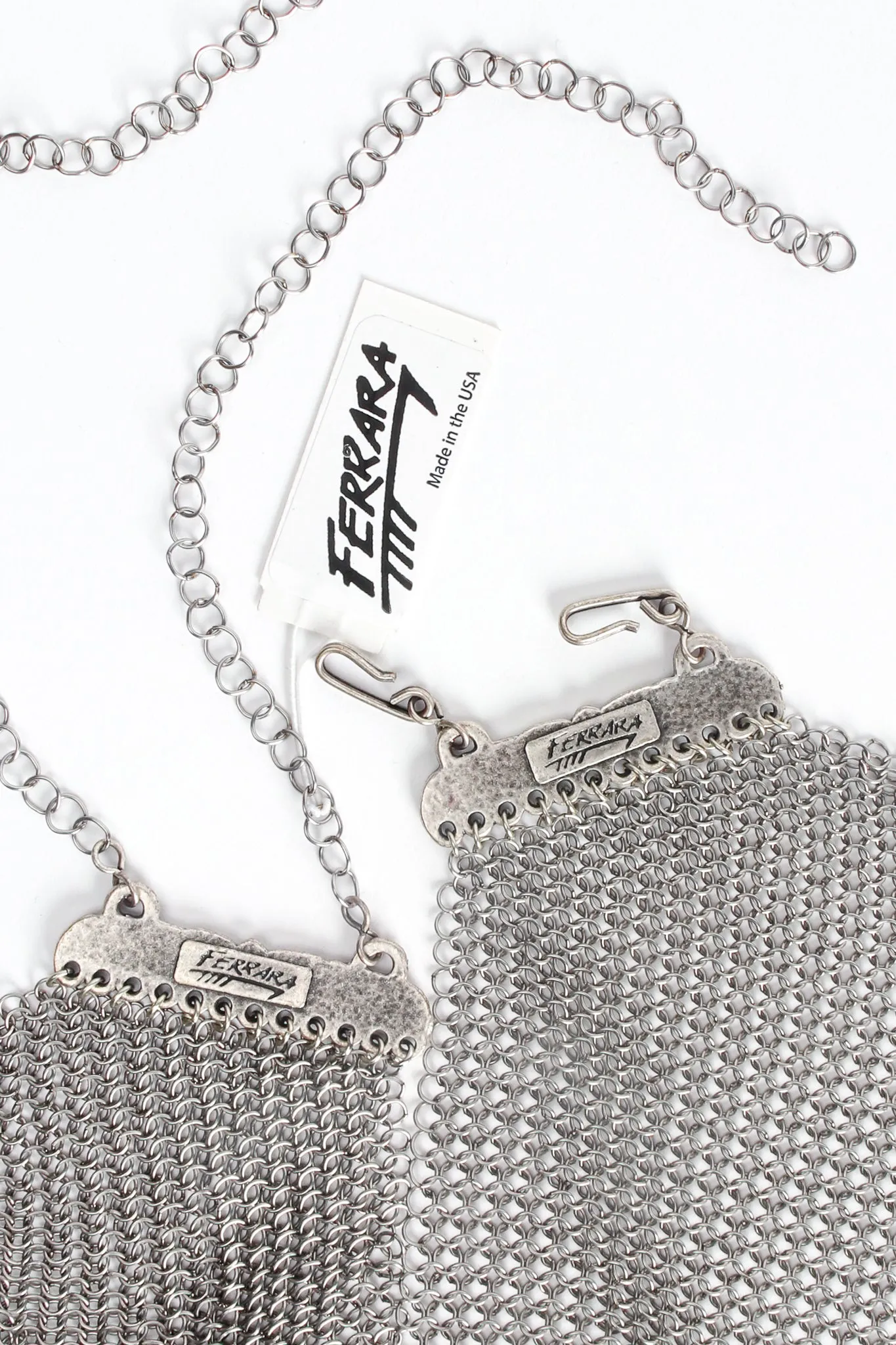Pewter Mesh Layered Choker Collar